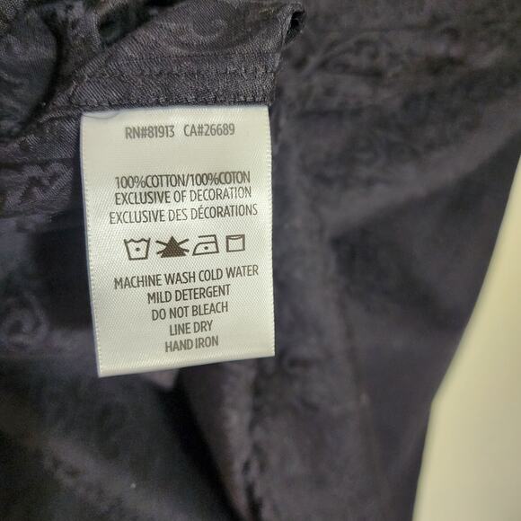 Robert Graham flip cuff paisley print button front long sleeve shirt men sz 4XL - Picture 5 of 13